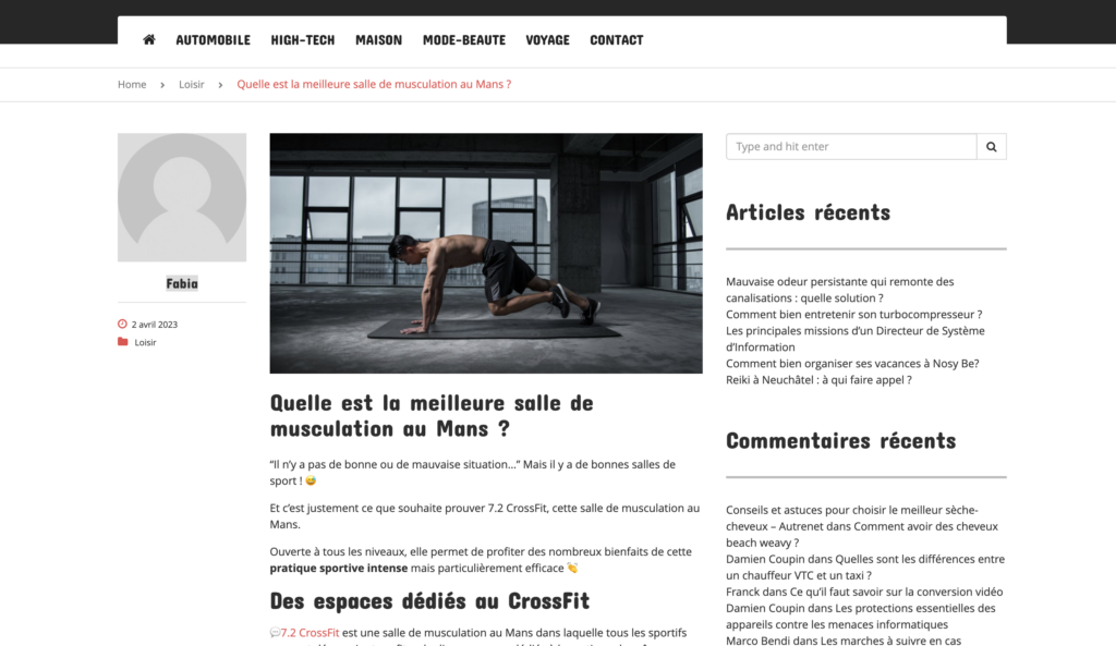 Salle de CrossFit Le Mans