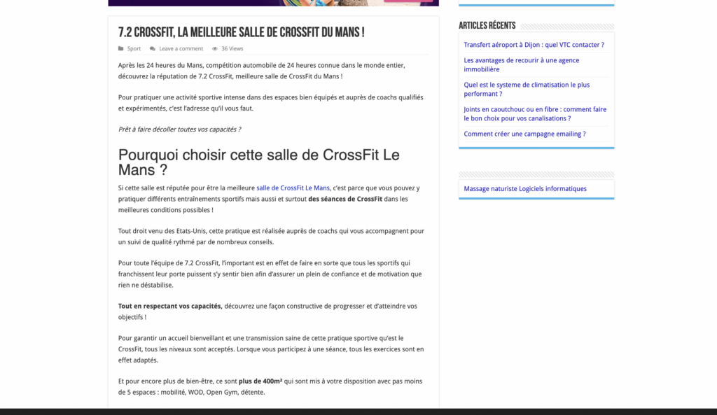 Salle de CrossFit Le Mans