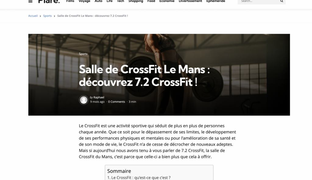 Salle de CrossFit Le Mans