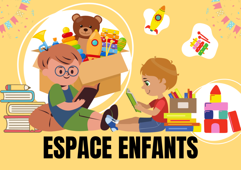 une photo qui illustre un espace de jeux pour enfants